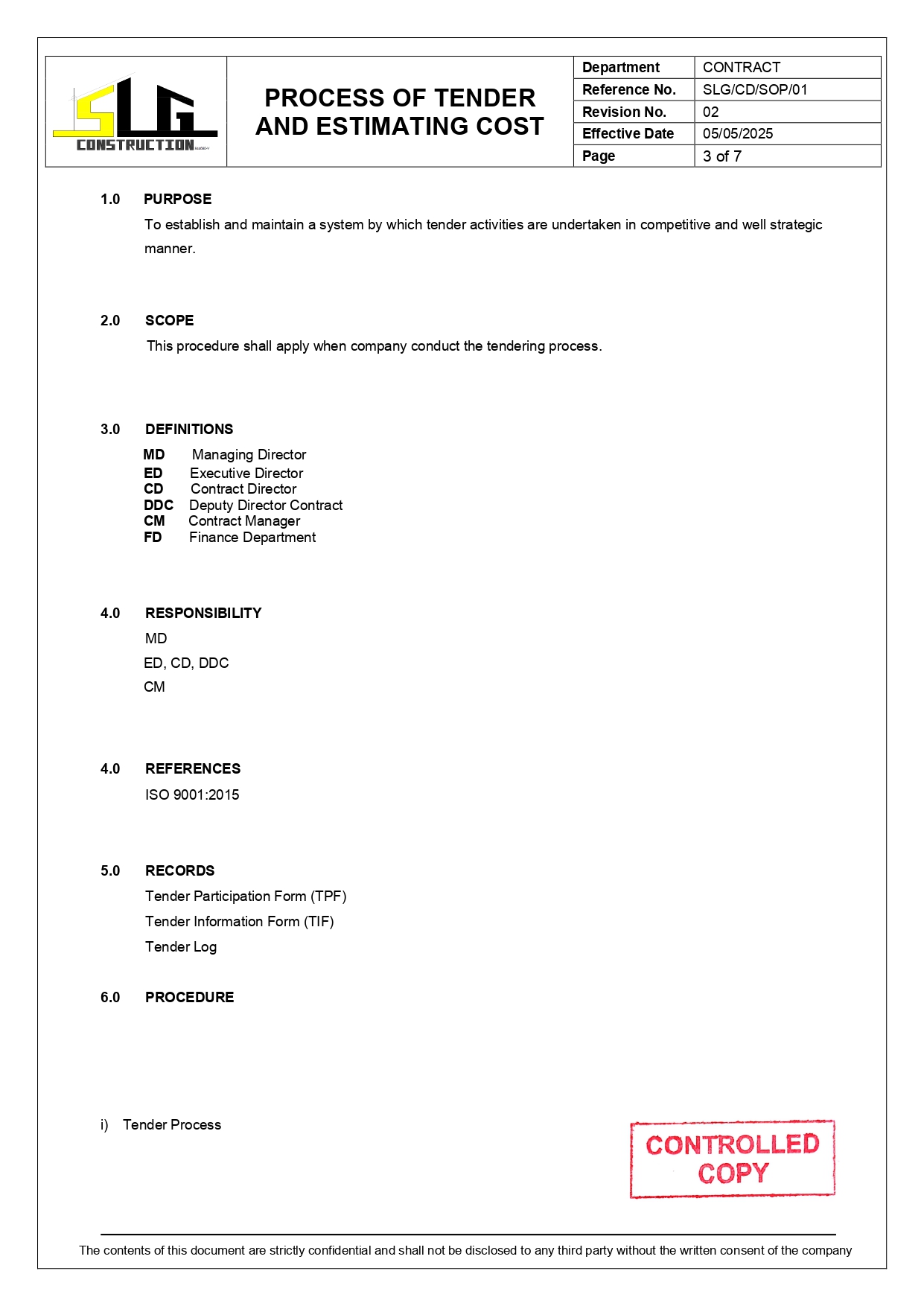 SLG-PRO-SOP Page 3